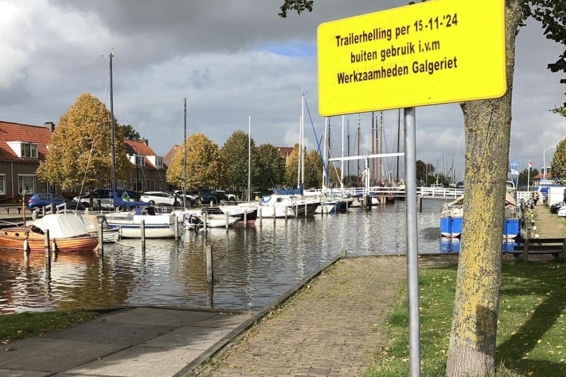 Trailerhelling Monnickendam gesloten 